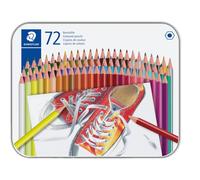 Staedtler Crayons de couleur 175 M72ST hexagonaux sans bois — 72 crayons assortis