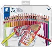 Staedtler Crayon De Couleur Hexagonal, Étui En Métal De 72