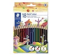 STAEDTLER Crayon de couleur Noris Colour étui carton 18 pièces