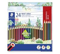 Staedtler – Crayons de couleur Noris Colour – Étui 24 crayons assortis