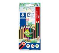 Staedtler Crayon de couleur Noris en bois recy ssorti (10+2)