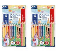 Staedtler Crayon de couleur Noris Jumbo (2 pièces).