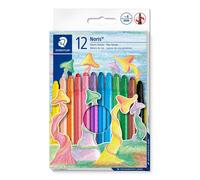 STAEDTLER Crayons de cire 221 Nwp12, 12 couleurs assorties