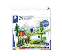 Staedtler Crayons de couleur pour artistes 146C C24, mine 3 mm, étui carton 24 couleurs
