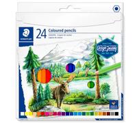 Staedtler Crayons de couleur pour artistes 146C C24, mine 3 mm, étui carton 24 couleurs