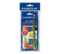 12 Crayons De Couleur - Gomme Mars Plastic - Crayon Graphite Hb - Noris Colour - Staedtler