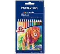 STAEDTLER - Crayons de couleur NORIS CLUB triplus jumbo, étui de 6 G