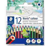 STAEDTLER Crayons de couleur "Noris Colour 185", 12 couleurs différentes, hexagonal, court, 185 01 C12
