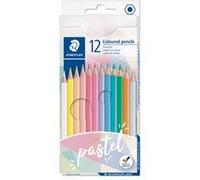 Staedtler - Crayons de couleur pastel 146 C12 PAST, étui en carton, 12 crayons assortis