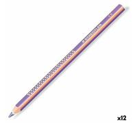 Staedtler Crayons de couleur Tricki Dicki violet 12 pièces triangulaires (1284-6)