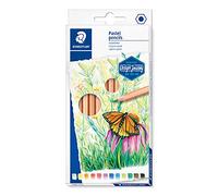 Staedtler Crayons pastel de haute qualité pour artistes, Effet velour sur les dessins, Étui carton avec 12 couleurs différentes assorties, 146P C12