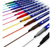 Staedtler Double Pointes Calligraphie Stylos - 2.00 - 3.5mm - 12 Couleurs