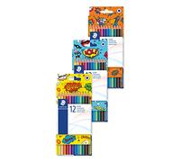 STAEDTLER Edition Comic - Etui Carton 12 Crayons De Couleur Assortis 175 COC12 Multicolore