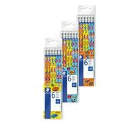 STAEDTLER Edition Comic - Set 6 Crayons Graphite Hb Avec Embout Gomme