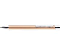 STAEDTLER Elance Stylo à bille rétractable, tige métallique, durable, recharge M, indélébile, couleur de l'encre bleue, 421 45-17 (beige doré)
