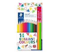 STAEDTLER ergosoft 157 Crayons de couleur - 12 + 2 couleurs néon
