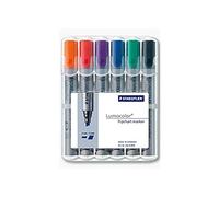 Staedtler 356 B WP6 Marqueur pour tableau à feuilles mobiles Lumocolor® flipchart marker 356 B 2 - 5 mm noir, bleu, rouge, vert, orange, lilas 6 pc(s)