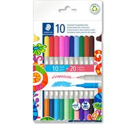 STAEDTLER Fasermaler D.spitze Twin color 10 St. retail