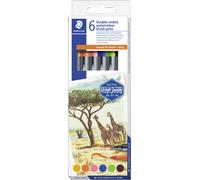 STAEDTLER Feutre double "Afrique" étui carton 6 pièces
