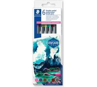 STAEDTLER Feutre double "Amérique du Sud" étui carton 6 pièces