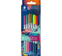 STAEDTLER Feutre double Edition 1 étui carton 6 pièces