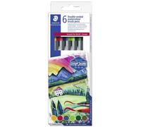 Staedtler Feutre Double Pointe "Europe", Étui En Carton De 6