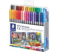 STAEDTLER Feutre double Twin-tip étui plastique 72 pièces