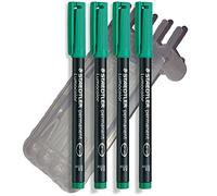Staedtler feutre feutre universel pilot staedtler lumocolor/box, vert, 4er Pack F Spitze