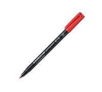 STAEDTLER Feutre multi-usages pour support lisse LUMOCOLOR Encre rouge permanente Pointe de 1mm