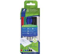 Staedtler Feutre pour transparent Lumocolor® non-permanent pen 316 316 C6-1 rouge, bleu, vert, noir