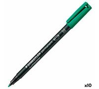 Staedtler - Feutre -Tip Pen OHP Lumo M 317 Perm Groen | 10 pièces