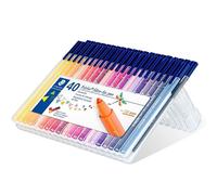 STAEDTLER Feutres de couleur 323 SB40 Triplus Pointe Fibre Assortis Porte-feuilles/40