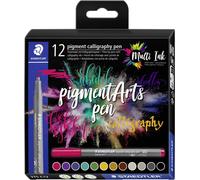 Staedtler Feutres pigment calligraphy pen 375 C12 trié par couleur 2 mm 12 pc(s)