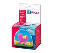 STAEDTLER FIMO 8629 Kit de bricolage « boule à neige » - ovale, 70 x 52 mm | Dôme transparent avec socle, notice incluse - pour pâte à modeler - Réf. 8629 40