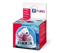 STAEDTLER FIMO 8629 Kit de bricolage boule à neige ronde 86 x 75 mm | Dôme transparent avec socle et bouchon - à réaliser soi-même - Réf. 8629 42