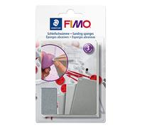 Staedtler Éponges abrasives Fimo 8700 08 – Blister 3 pièces pour ponçage et polissage Neutre