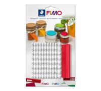 Fimo Kit de tampons STAEDTLER 8700 09 – 88 caractères (lettres, chiffres, spéciaux) Blanc 56 g