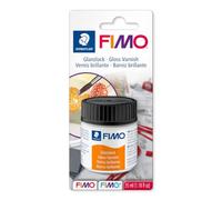 STAEDTLER FIMO 8704 Vernis brillant - transparent, 35 ml | Vernis à base d’eau, résistant à la lumière, finition brillante - protège pâte polymère & acrylique - Art.-Nr. 8704 01 BK