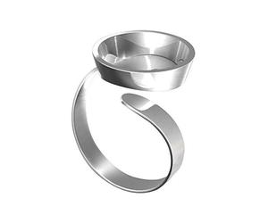 Staedtler - Fimo Accessoires - Bague Forme Ronde Argentée à Customiser - Sous Blister