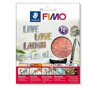 STAEDTLER - Fimo Accessoires - Blister 10 feuilles métalliques cuivre - 14x14 cm - 8781-26