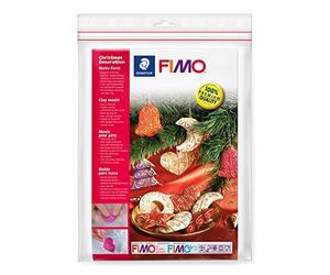 STAEDTLER - Fimo Accessoires - Polybag 1 moule - 6 Motifs Déco de Noël 7 x 7 cm - 8742 35