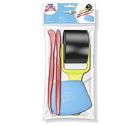 STAEDTLER - Fimo Accessoires - Polybag 3 outils de modelage pour enfants -2 spatules, 1 rouleau lisse, 1 outil de découpe - 8700 31