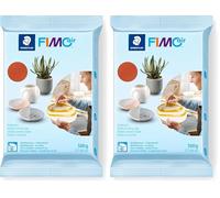 Staedtler FIMO Air - Pain pâte à modeler - 500 grammes - Terracotta - 8100-76 (Lot de 2)