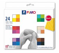 Staedtler FIMO Doux Four Durcissement Modelage Argile Assorti Couleurs, 24 X 25g