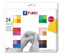 Staedtler FIMO Doux Four Durcissement Modelage Argile - Couleurs Assorties, 24 X