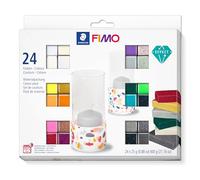 Staedtler – Pâte à modeler Fimo® effect Set de 24 pains 25 g Couleurs assorties 8013 C24-1