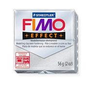 Staedtler Fimo Effect Argent Métallique (81) Effet Pâte Fimo polymère argile modelage moulé Bloc four Bake couleur 56 g (Lot de 1)