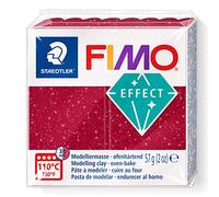 Staedtler Pâte à modeler FIMO Galaxy Effet pailleté Rouge 57 g
