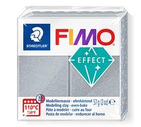Staedtler Pâte à modeler FIMO Effect – Argent métallique – 57 g
