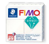 STAEDTLER - FIMO effect - Pain pâte à modeler 57 g effet métallique blanc nacré - 8010-08